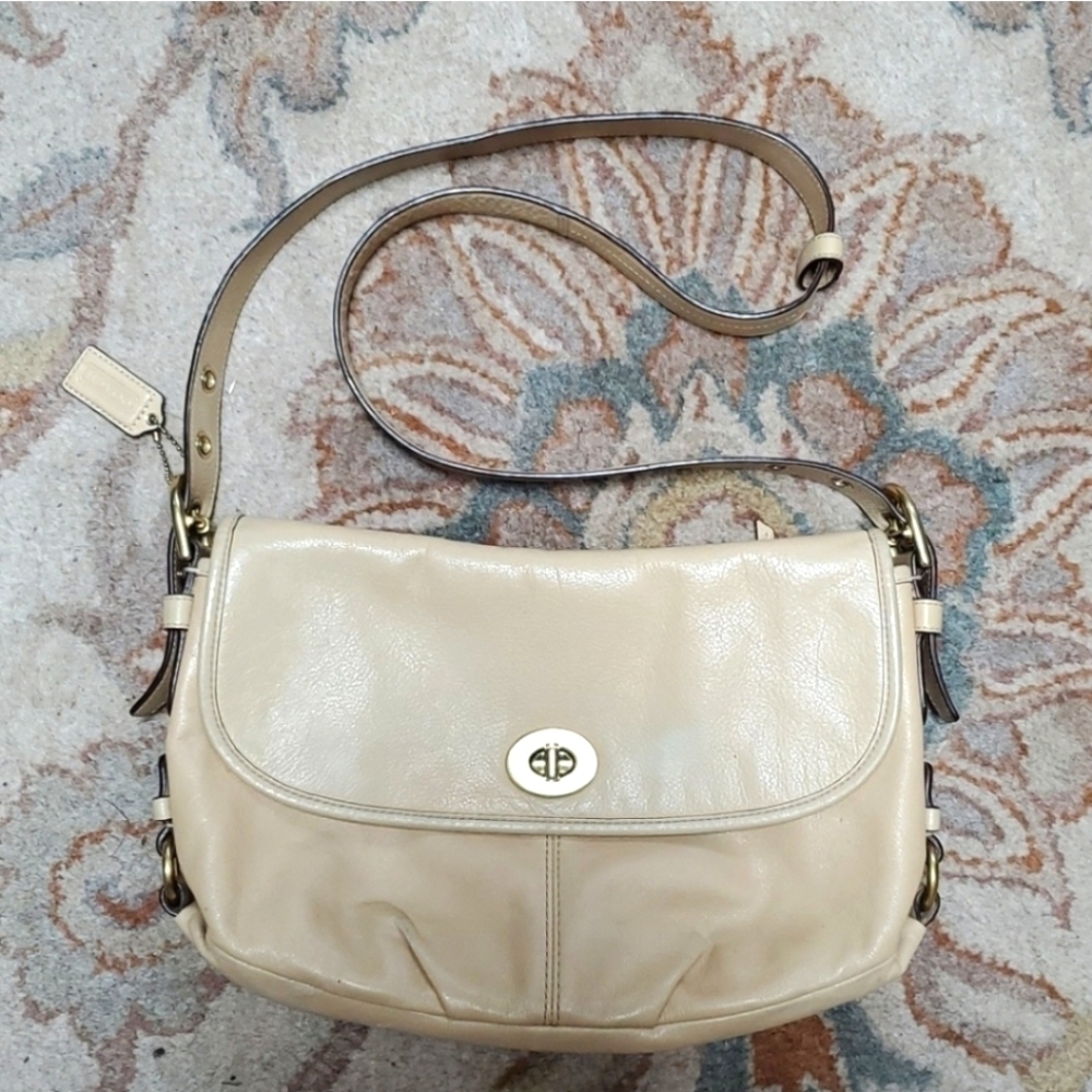 Coach Z flap duffle hobo crossbody bag